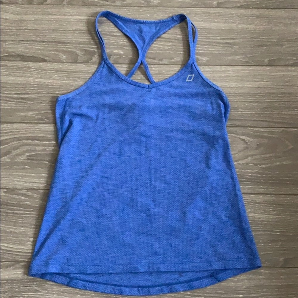 Lorna Jane blue workout tank